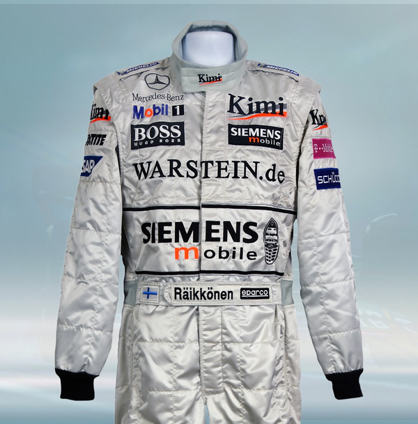 ジャケット・アウター McLaren Mercedes Kimi Raikkonen Jacket 2003 Kimi Räikkönen Race McLaren Mercedes F1 Suit – Rental Sports