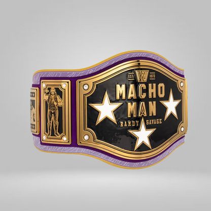 MACHO MAN RANDY SAVAGE LEGACY WRESTLING CHAMPIONSHIP COLLECTOR’S TITLE BELT