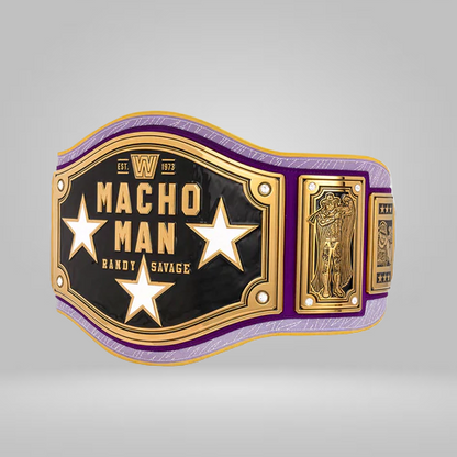 MACHO MAN RANDY SAVAGE LEGACY WRESTLING CHAMPIONSHIP COLLECTOR’S TITLE BELT