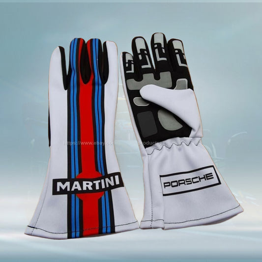 2020 Martini MotorSports F1 Race Gloves- F1 Replica Gloves - Rental Sports