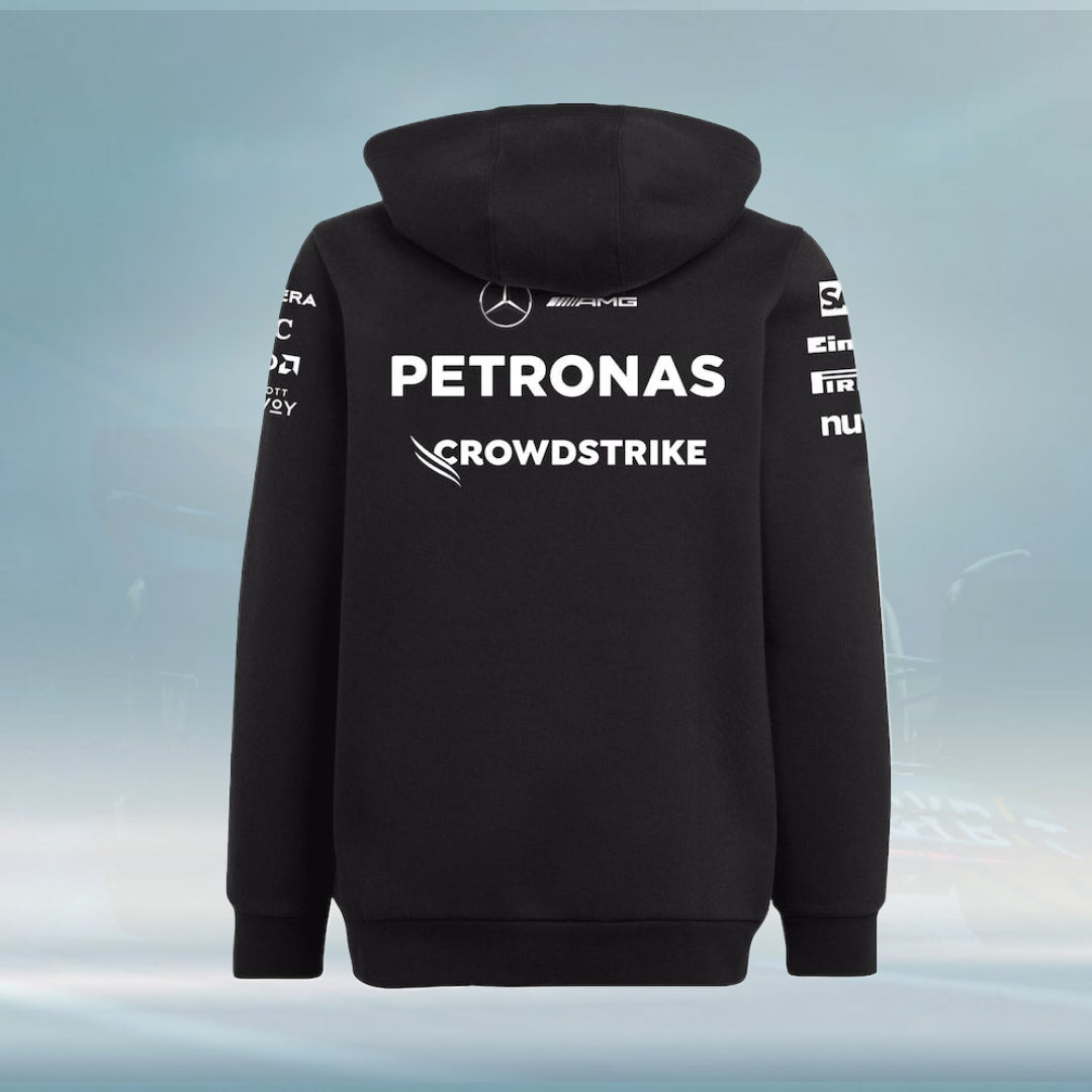 Mercedes AMG Petronas adidas F1 2025 Team Hoodie - Black
