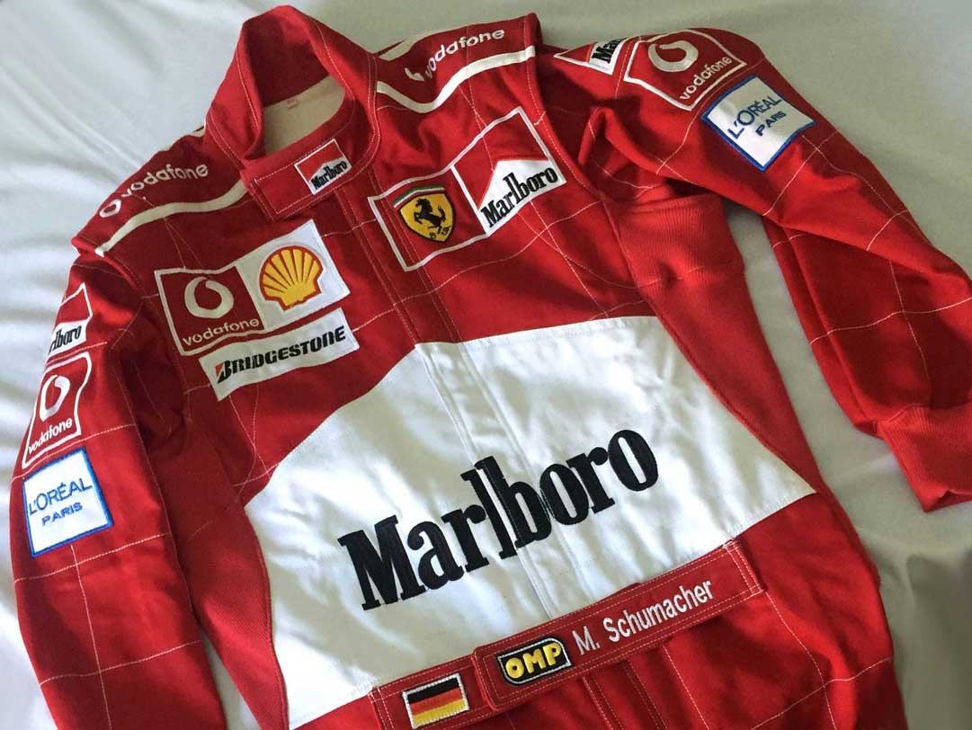 F1 Michael Schumacher 2004 Race suit / Ferrari F1 Embroidery Race Suit