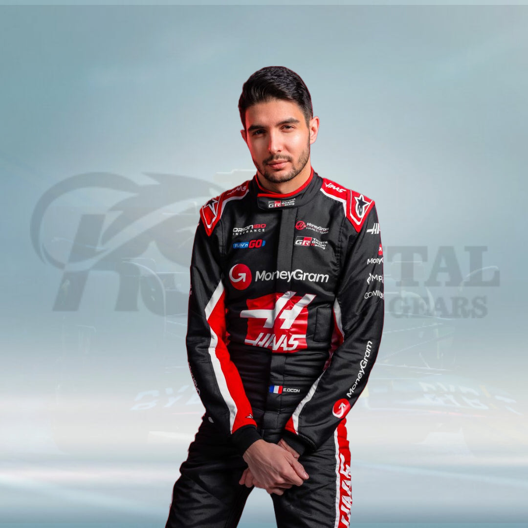 Moneygram Racing 2025 Esteban Ocon MoneyGram Haas F1 Team Race Suit – Rental Sports