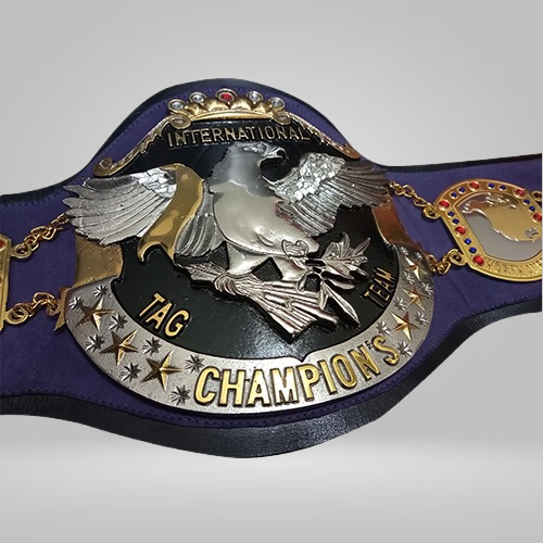 NWA International Tag Team Championship Belt Japan Wrestling Association Inoki
