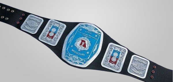 NWA Missouri Heavyweight Title Champion Belt Cando Curtis George Baptiste Jake