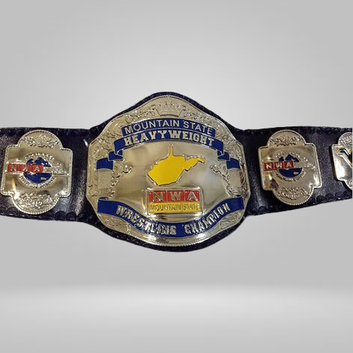 NWA Mountain State Heavyweight Championship Belt Scotty McKeever Johnny Blast