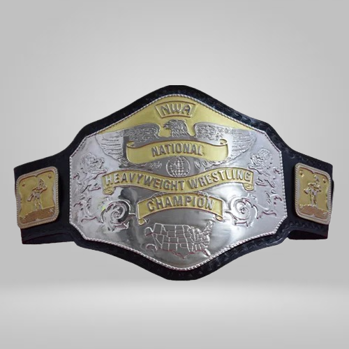 NWA National Heavyweight Wrestling Championship Zinc Plates Belt