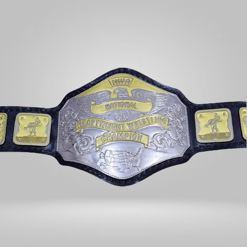 NWA National Heavyweight Wrestling Championship Zinc Plates Belt