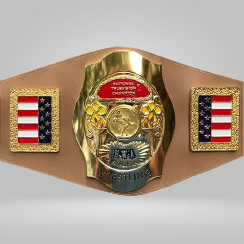 NWA National Television Champion Belt United States Old School Wrestling TV USA - Rental Sports