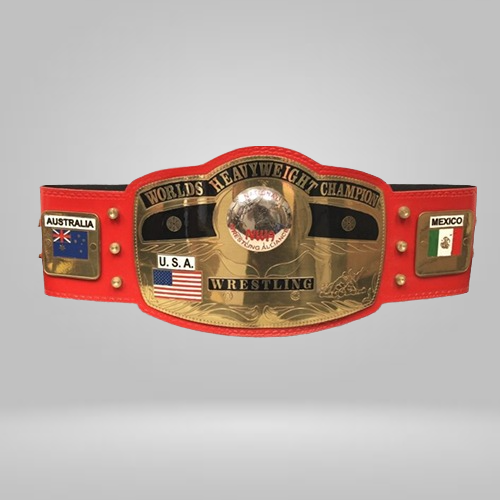 NWA New Red Championship Replica Title Belt