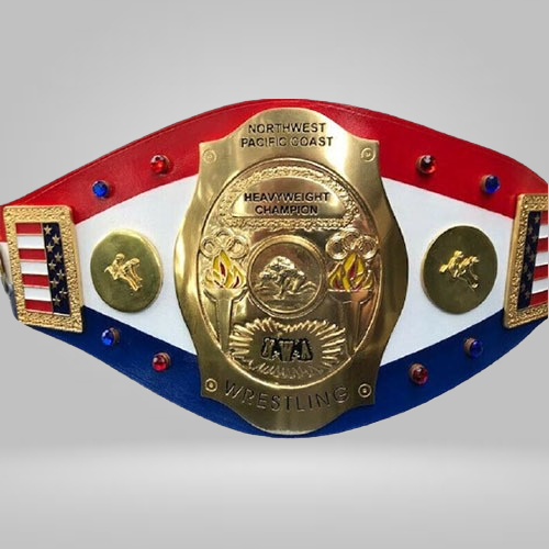 NWA Northwest Pacific Coast Heavyweight Champion belt Eric Pederson Ed Francis