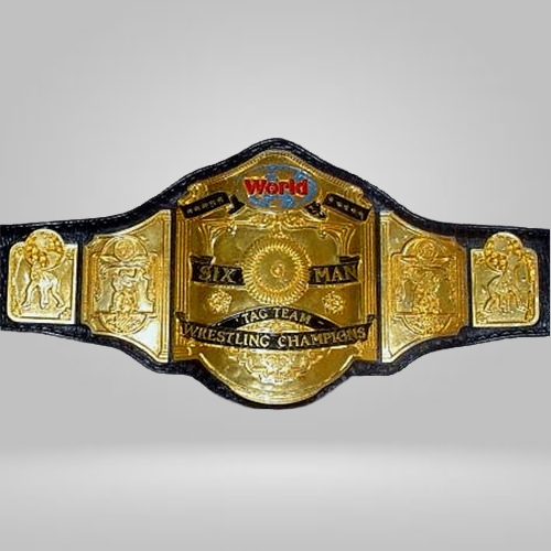NWA Six Man Tag Team Championship Replica Belt - Rental Sports