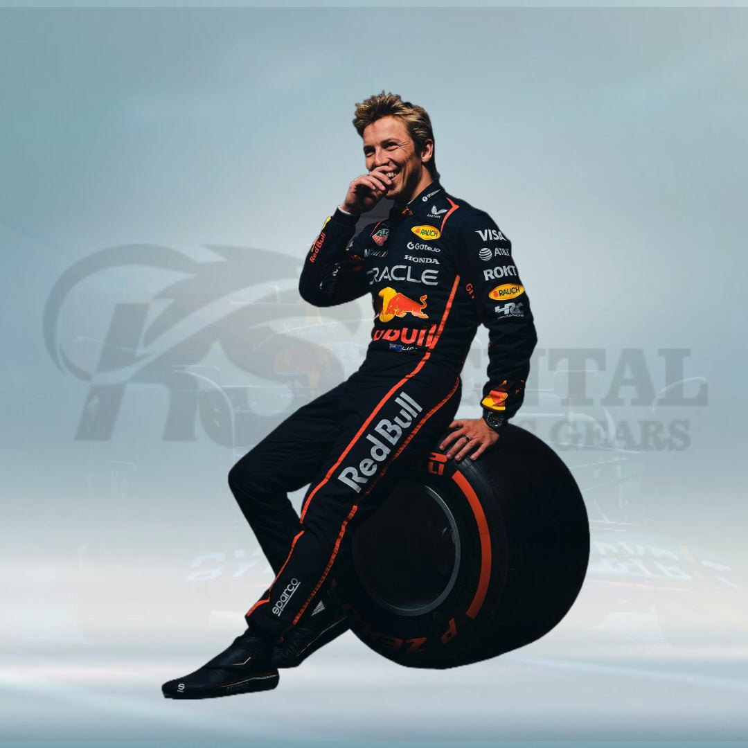 Liam Lawson 2025 Oracle Red Bull Racing Suit F1