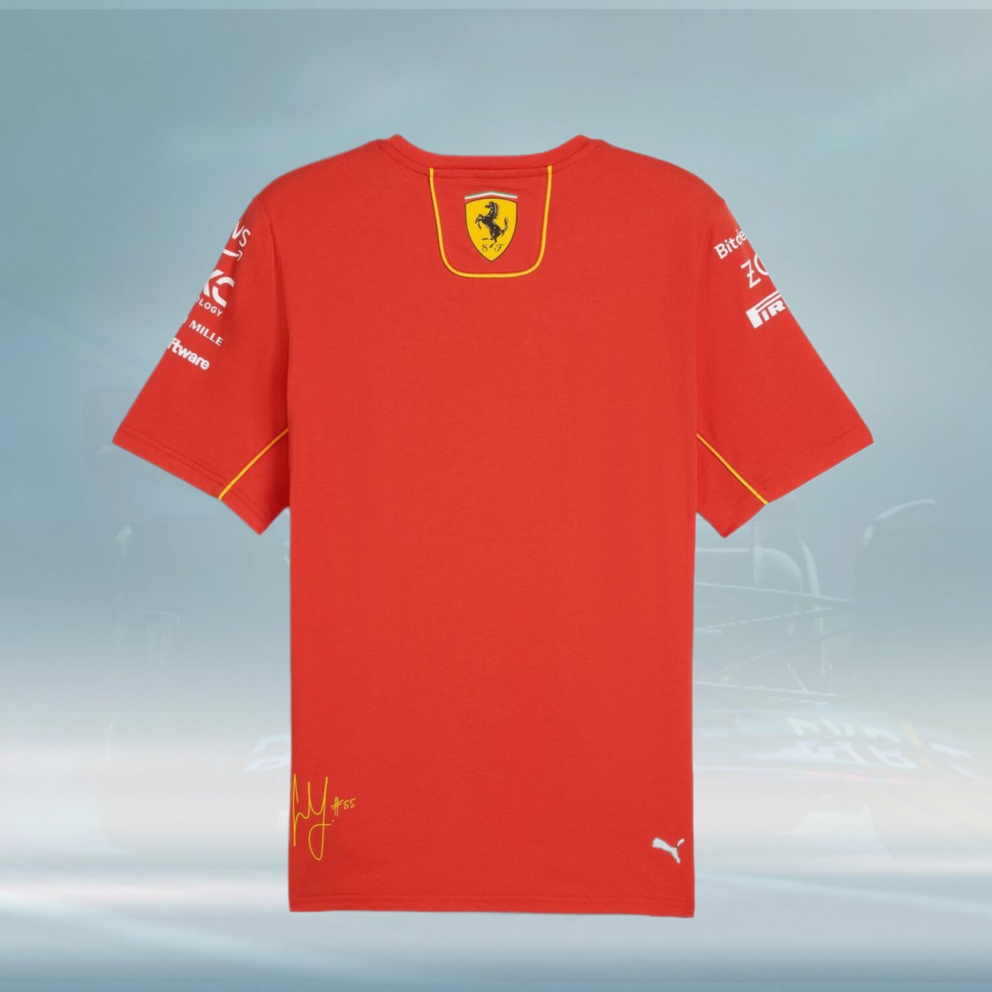 Scuderia Ferrari F1 2024 Carlos Sainz Driver T-shirt SAMALL