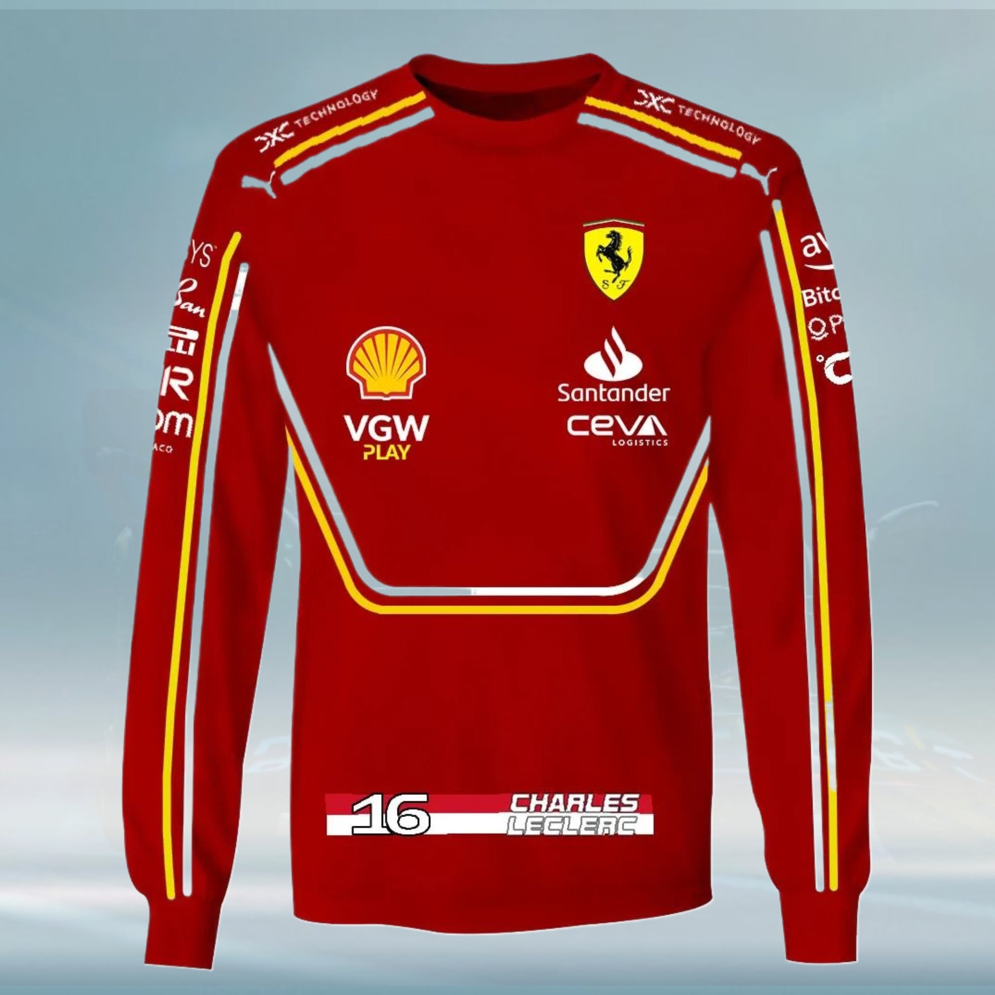 Charles Leclerc Scuderia Ferrari Race shirts