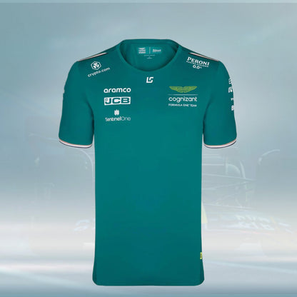 2023 Aston Martin UK F1 Mens Stroll Team T-shirt