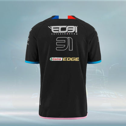 2023 Team T-shirt Ocon Team black Alpine Racing F1