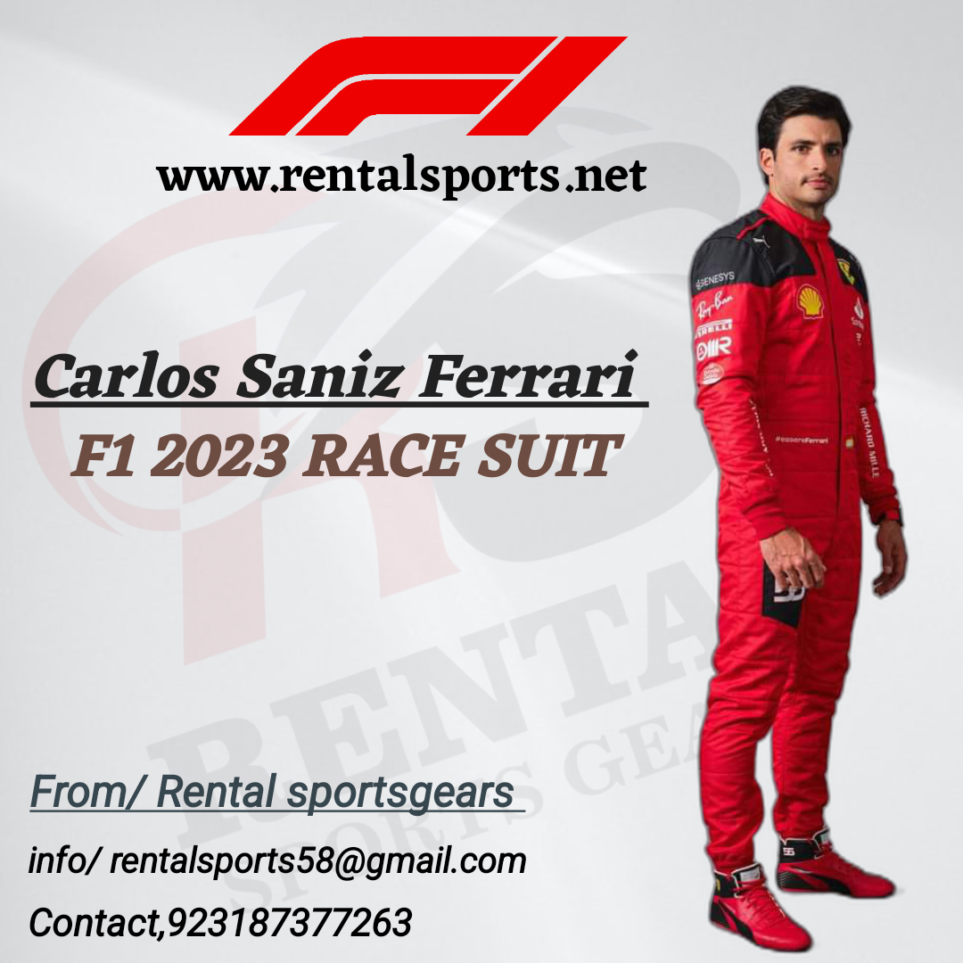 Carlos Saniz Ferrari 2023 Suit Printed - F1 Race Suit