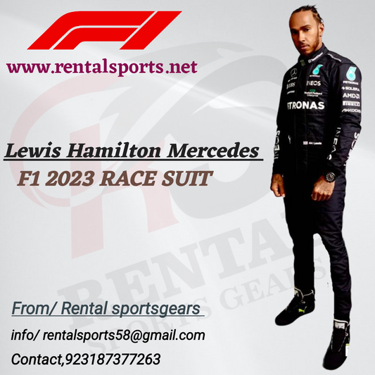 Lewis Hamilton Mercedes-Benz AMG 2023 Suit Printed F1 Race Suit