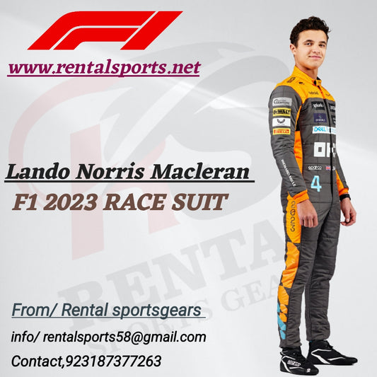 Lando Norris Maclaren 2023  Suit Printed - F1 Race Suit