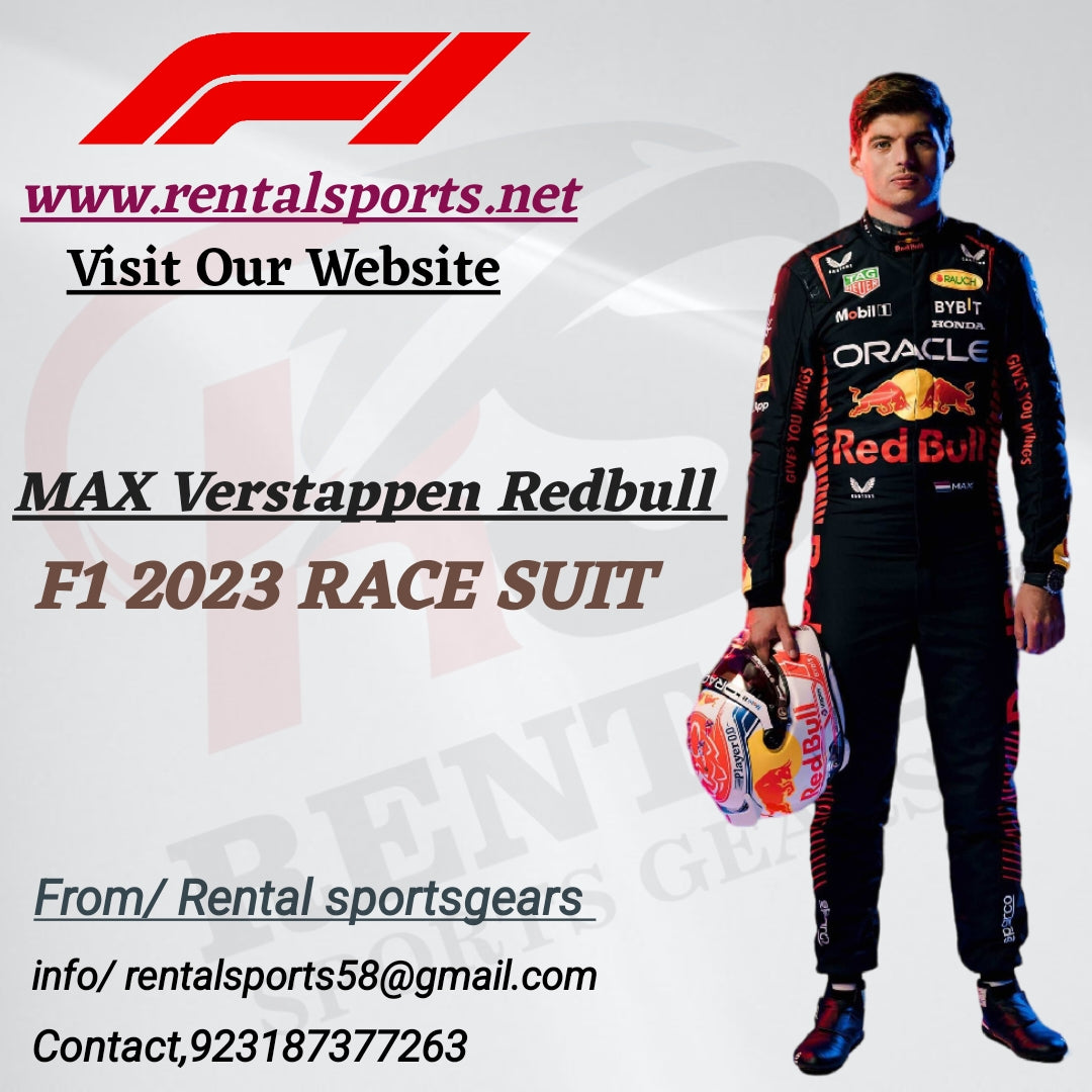Max Verstappen Redbull ORACLE 2023 Suit Printed - F1 Race Suit