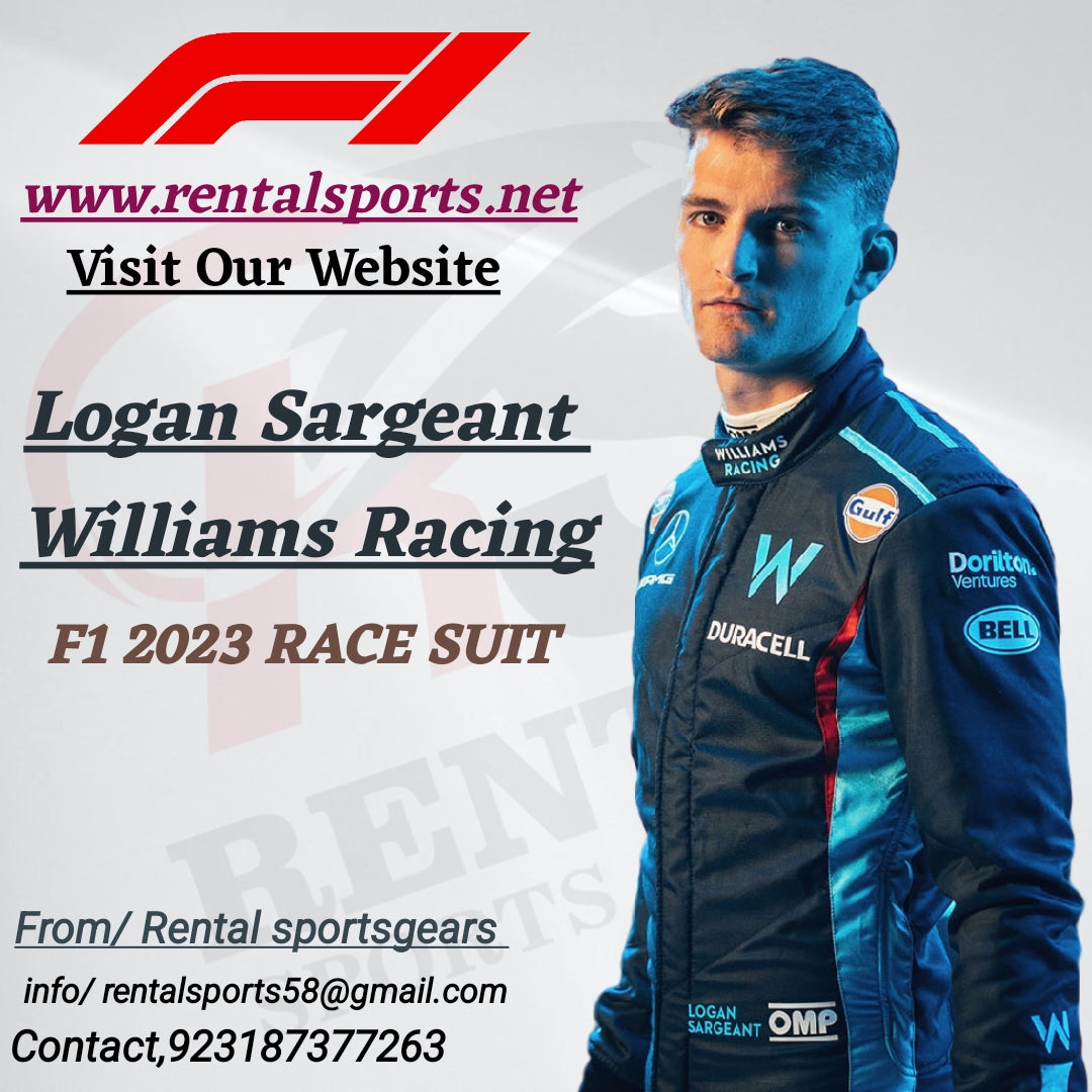 Logan Sargeant Willams Racing 2023 Suit Printed F1 Race Suit