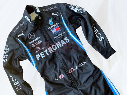 Lewis Hamilton 2020 racing suit Mercedes Benz AMG | F1 Replica Embroidery Race Suit - Rental Sports