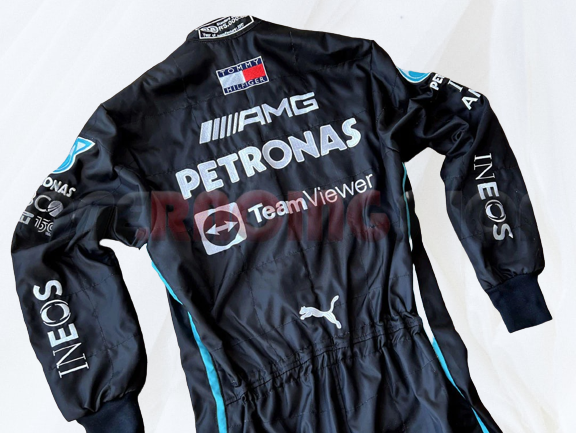 Lewis Hamilton 2022 Racing Suit F1 Mercedes AMG Petronas  | F1 Replica Embroidery Race Suit