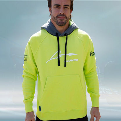 2023 Aston Martin UK F1 Mens Alonso Kimoa Hooded Sweatshirt