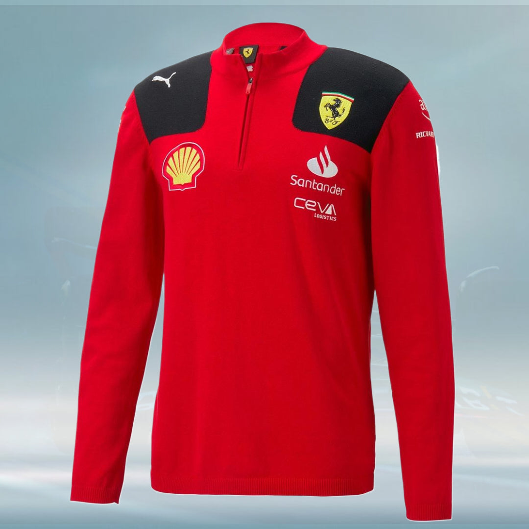 2023 Ferrari F1 Men's HalfZip Team Sweatshirt