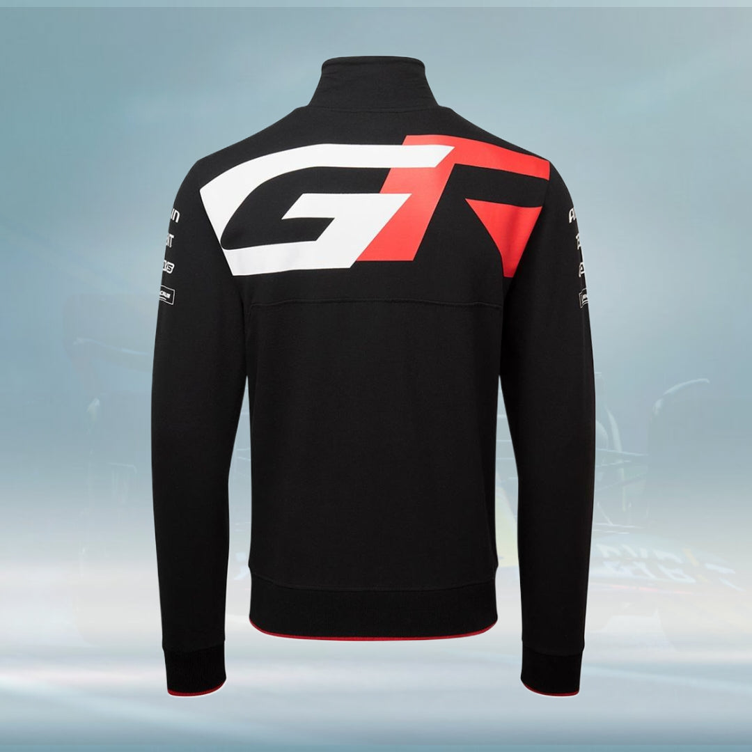 2022 Toyota Gazoo Racing Men's Full-zip Sweatshirt Black - Rental Sports