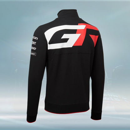 2022 Toyota Gazoo Racing Men's Full-zip Sweatshirt Black - Rental Sports