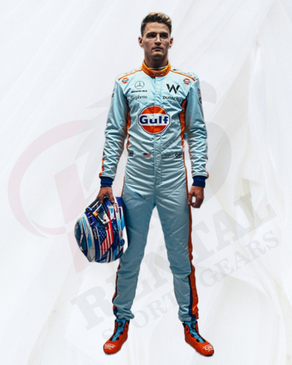 Logan Sargeant Gulf williams F1 Race Suit Singapore GP 2023