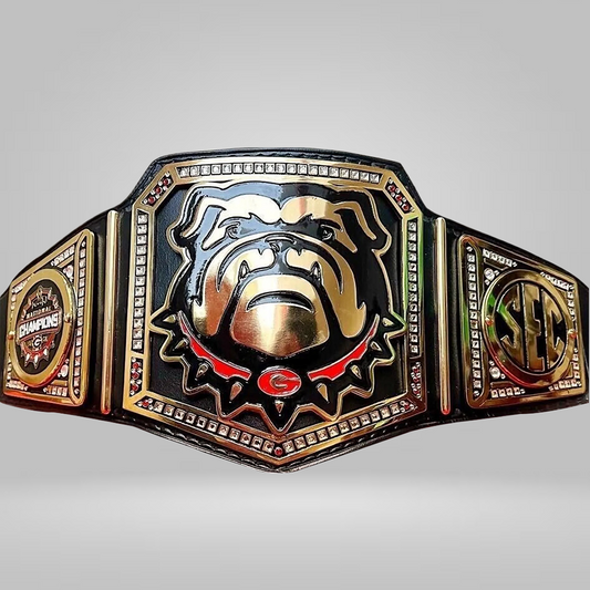 GEORGIA BULLDOG NATIONAL CUSTOMIZED CHAMPIONSHIP TITLE BELT REPLICA 4