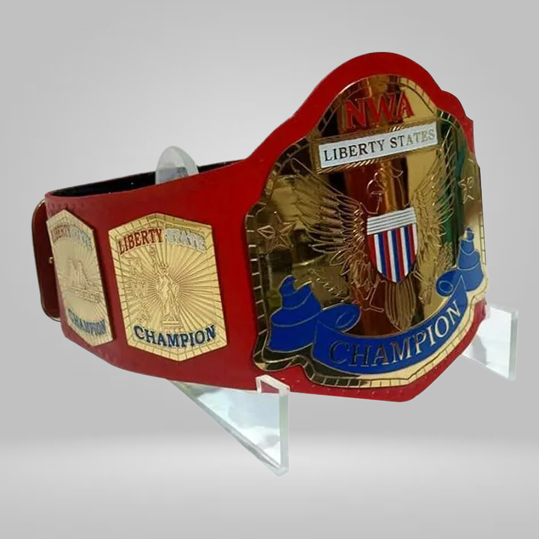 NEW NWA LIBERTY STATES WRESTLING CHAMPIONSHIP BELT REPLICA