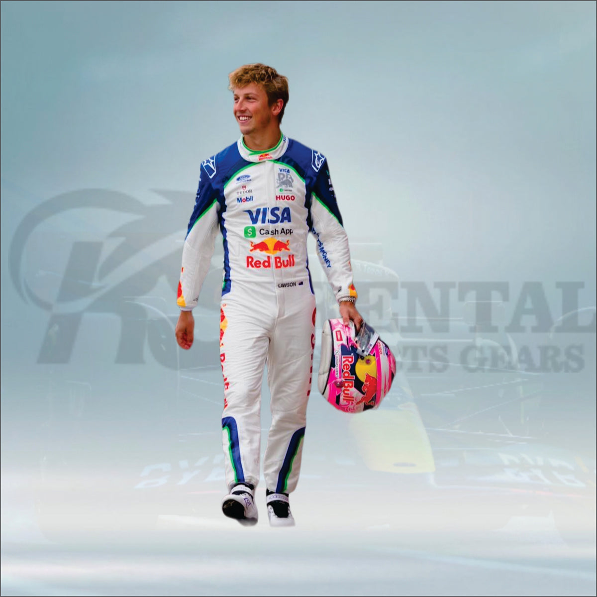 Liam Lawson 2026 Visa Cash App F1 Racing Suit