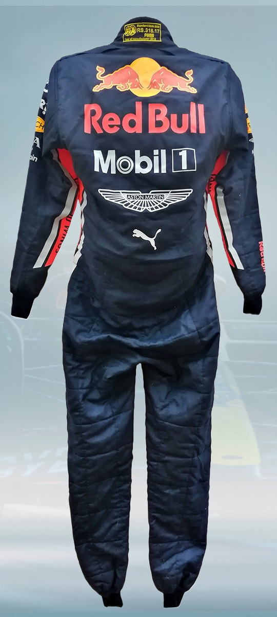2019 Max Verstappen Signed Race Used Red Bull Racing F1 Suit