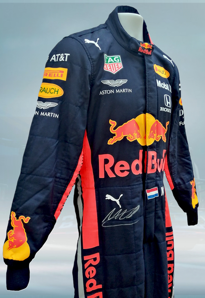 2019 Max Verstappen Signed Race Used Red Bull Racing F1 Suit