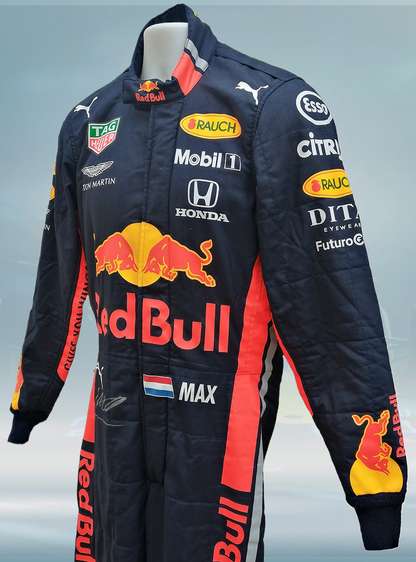 2019 Max Verstappen Signed Race Used Red Bull Racing F1 Suit