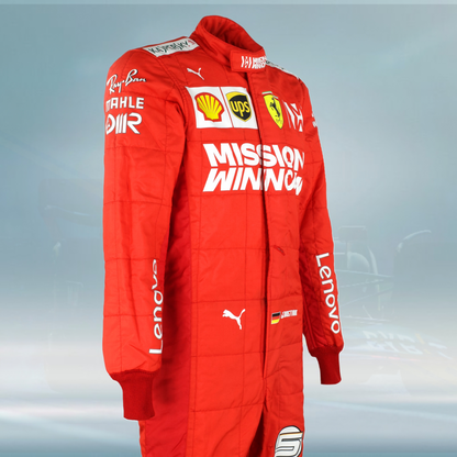 2019 Sebastian Vettel Brazilian GP Scuderia Ferrari F1 Suit