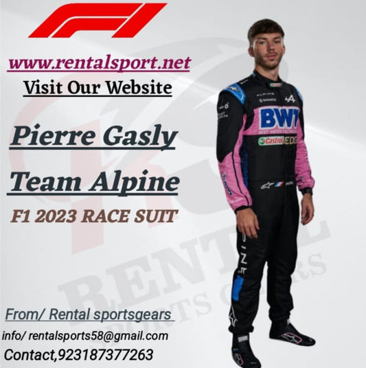 Pierre Gasly Team Alpine 2023 Suit Printed F1 Race Suit