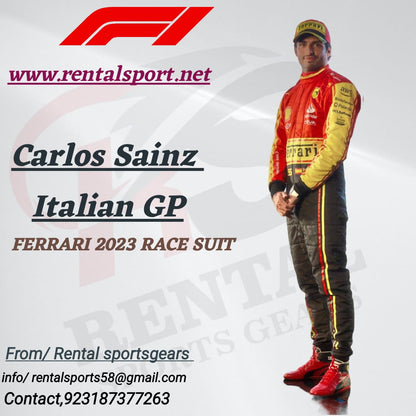 Carlos Sainz 2023 Italian GP Ferrari Race Suit F1