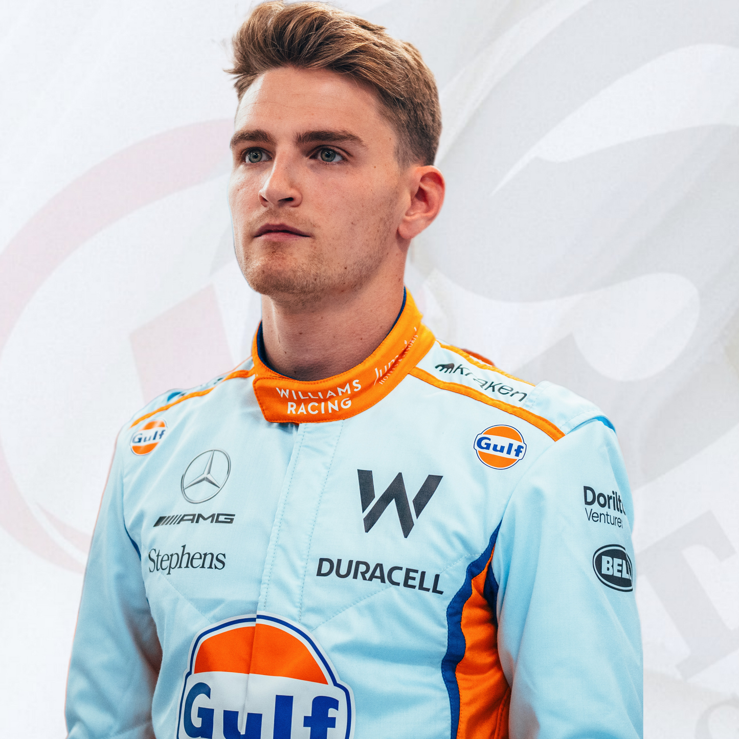 Logan Sargeant Gulf williams F1 Race Suit Singapore GP 2023