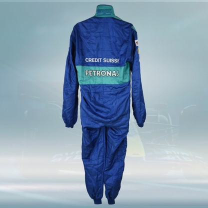 2005 Jacques Villeneuve Race Credit Suisse Sauber Petronas Puma F1 Suit