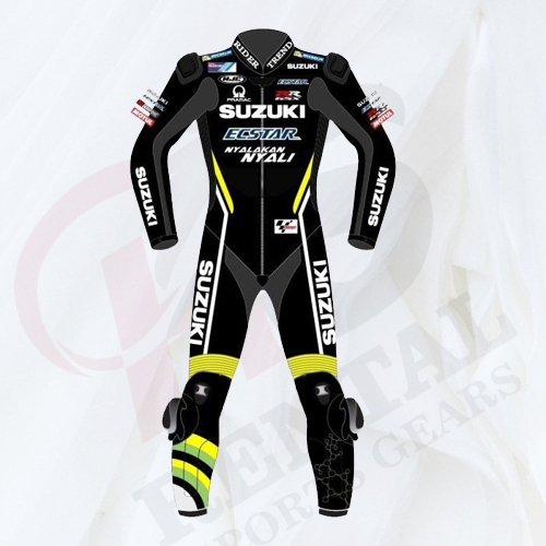 AANDREA IANNONE SUZUKI MOTOGP BLACK LEATHER SUIT 2018