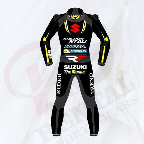 AANDREA IANNONE SUZUKI MOTOGP BLACK LEATHER SUIT 2018