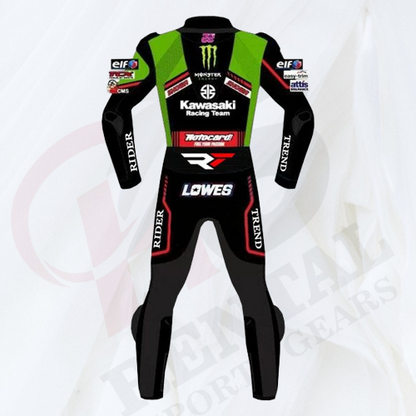 ALEX LOWES LEATHER RACING Motorbike SUIT KAWASAKI WSBK 2021