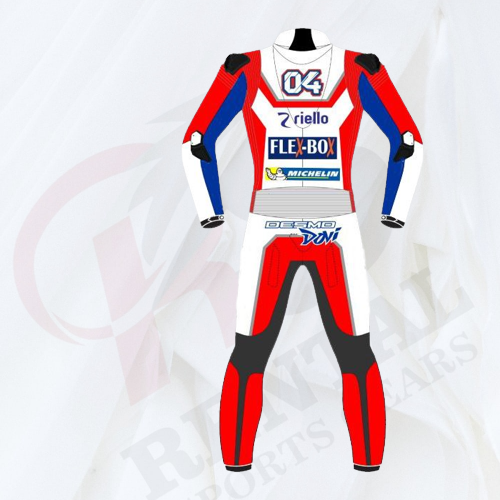 ANDREA DOVIZIOSO DUCATI MOTOGP 2017 LEATHER Race SUIT - Rental Sports