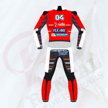ANDREA DOVIZIOSO DUCATI MOTOGP 2018 LEATHER Race SUIT - Rental Sports