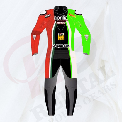 APRILIA MIAMI MOTORCYCLE LEATHER Racing SUIT